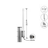 Delock 5G LTE Antenne N Buchse -2,14 - 2,93 dBi 33,5 cm starr Wand- und Mastmontage omnidirektional outdoor weiß