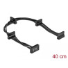 Delock Kabel Power SATA 15 Pin Stecker - 4 x SATA 15 Pin Buchse 40 cm schwarz