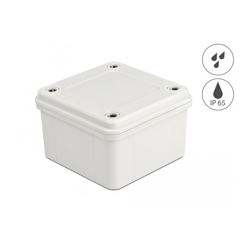 Delock Installationsgehäuse IP65 wasserdicht 96 x 96 x 60 mm grau
