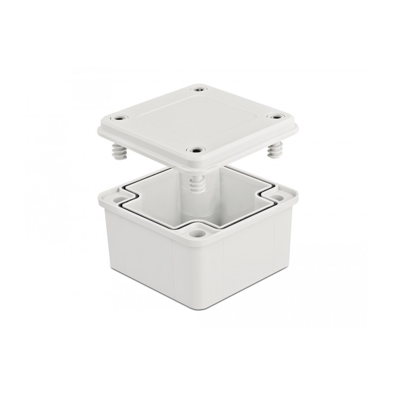 Delock Installationsgehäuse IP65 wasserdicht 96 x 96 x 60 mm grau