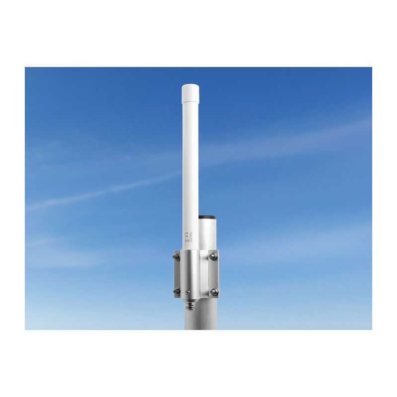 Delock 5G LTE Antenne N Buchse -2,14 - 2,93 dBi 33,5 cm starr Wand- und Mastmontage omnidirektional outdoor weiß