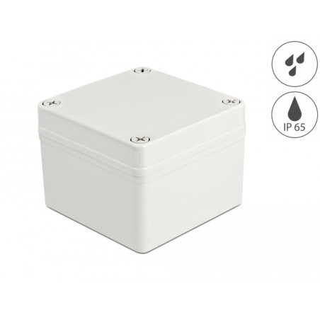 Delock Installationsgehäuse IP65 wasserdicht 100 x 100 x 75 mm grau