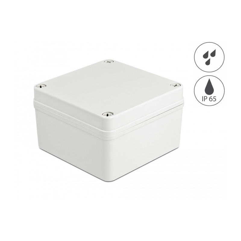 Delock Installationsgehäuse IP65 wasserdicht 125 x 125 x 75 mm grau