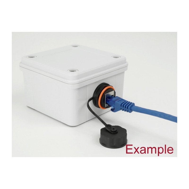 Delock Installationsgehäuse IP65 wasserdicht 125 x 125 x 75 mm grau
