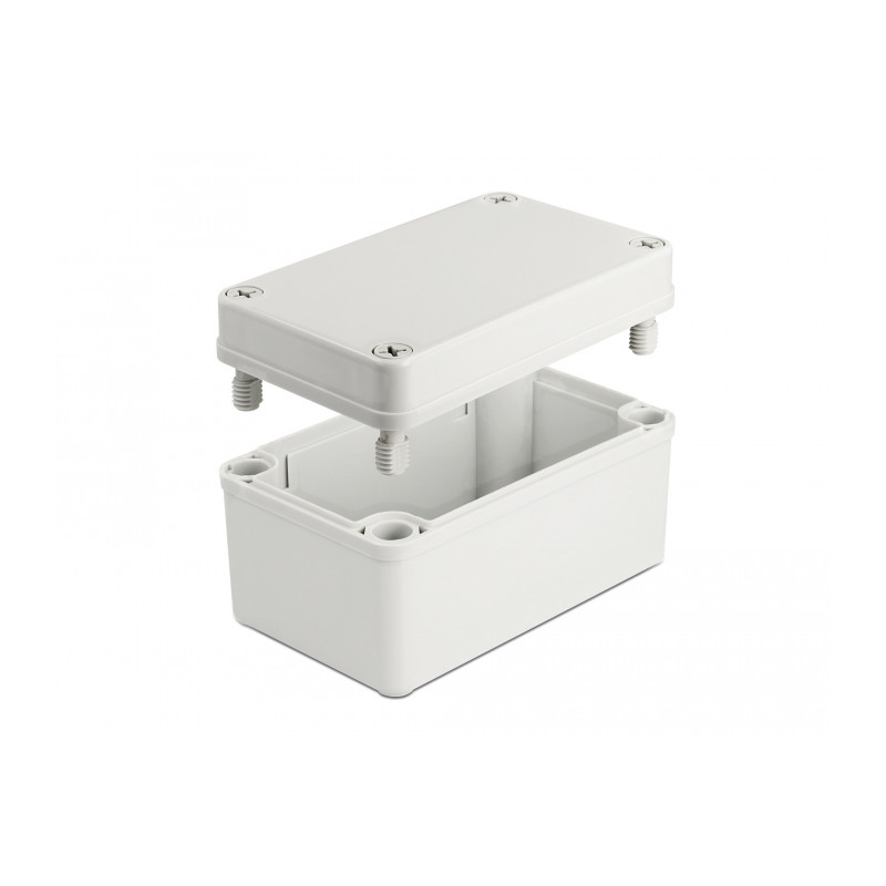 Delock Installationsgehäuse IP65 wasserdicht 130 x 80 x 70 mm grau