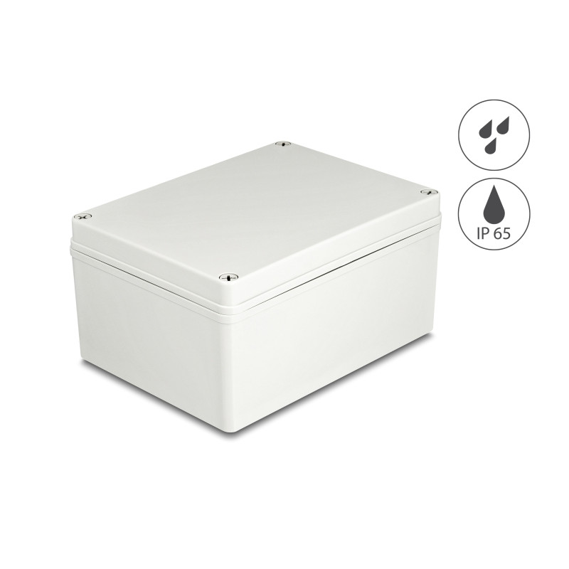 Delock Installationsgehäuse IP65 wasserdicht 200 x 150 x 100 mm grau