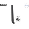 Delock 5G LTE Antenne SMA Stecker -0,5 - 2,3 dBi omnidirektional mit Kippgelenk schwarz