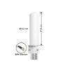 Delock 5G LTE Antenne SMA Stecker 3 - 5 dBi starr omnidirektional Wand- und Mastmontage outdoor weiß
