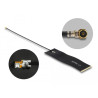 Delock LoRa Antenne 863 - 928 MHz I-PEX Inc., MHF® 4 Stecker 1,68 dBi 15 cm 1.13 FPC schwarz Klebemontage