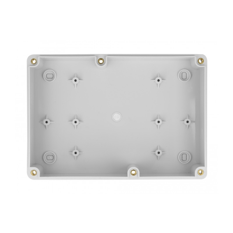 Delock Installationsgehäuse mit Kabeleinführungen 180 x 125 x 57 mm grau