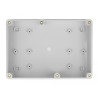 Delock Installationsgehäuse mit Kabeleinführungen 180 x 125 x 57 mm grau