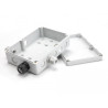 Delock Installationsgehäuse mit Kabeleinführungen 180 x 125 x 57 mm grau