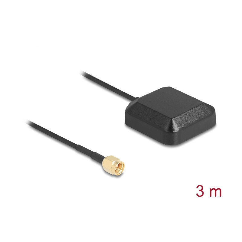 Navilock NL-69AT GNSS GALILEO GPS Antenne mit SMA Stecker 3 m
