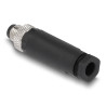 Delock M8 Steckverbinder A-kodiert 3 Pin Stecker zur Montage mit Schraubanschluss