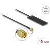 Delock WLAN WiFi 6 802.11 ac/ax/a/h/b/g/n Antenne RP-SMA Stecker 2 - 4 dBi 15 cm PCB intern Klebemontage