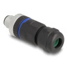 Delock M12 Steckverbinder A-kodiert 4 Pin Stecker zur Montage mit Schraubanschluss