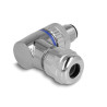Delock M12 Steckverbinder A-kodiert 4 Pin Stecker zur Montage mit Schraubanschluss 90° gewinkelt Metall
