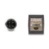 Delock M12 Kabel D-kodiert 4 Pin Stecker zu RJ45 Buchse PUR (TPU) 0,5 m