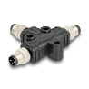 Delock M8 T-Splitter A-kodiert 3 Pin 1 x Stecker zu 2 x Stecker Parallelschaltung