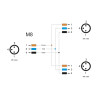 Delock M8 T-Splitter A-kodiert 3 Pin 1 x Stecker zu 2 x Stecker Parallelschaltung