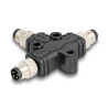 Delock M8 T-Splitter A-kodiert 4 Pin 1 x Stecker zu 2 x Stecker Parallelschaltung