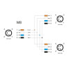 Delock M8 T-Splitter A-kodiert 4 Pin 1 x Stecker zu 2 x Stecker Parallelschaltung