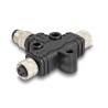 Delock M8 T-Splitter A-kodiert 3 Pin 1 x Stecker zu 2 x Buchse Parallelschaltung