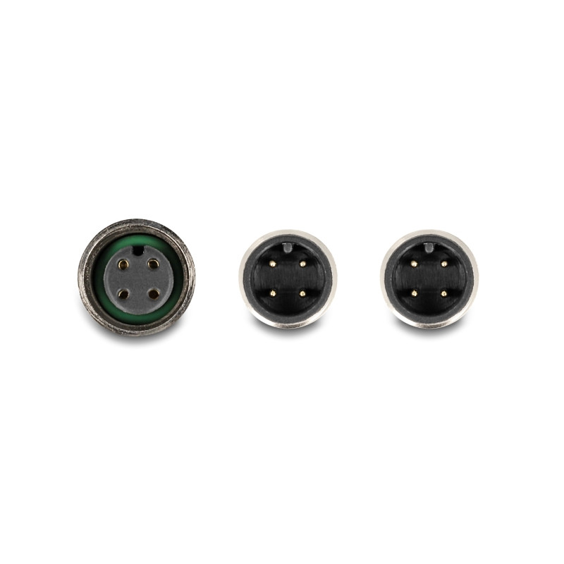 Delock M12 T-Splitter A-kodiert 4 Pin 1 x Stecker zu 1 x Stecker und 1 x Buchse Parallelschaltung