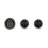 Delock M12 T-Splitter A-kodiert 4 Pin 1 x Stecker zu 1 x Stecker und 1 x Buchse Parallelschaltung