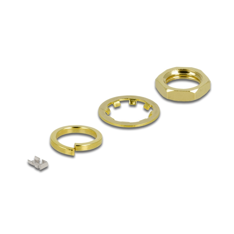 Delock Antennenkabel RP-SMA Buchse zum Einbau zu I-PEX Inc., MHF® 4L LK Stecker 1.37 50 cm Gewindelänge 10 mm