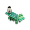 Delock M12 Übergabemodul Adapter A-kodiert 4 Pin Buchse zu 5 Pin Terminalblock für Hutschiene