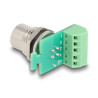 Delock M12 Übergabemodul Adapter A-kodiert 4 Pin Buchse zu 5 Pin Terminalblock zum Einbau