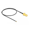Delock Antennenkabel SMA Buchse zum Einbau zu I-PEX Inc., MHF® 4L LK Stecker 1.37 35 cm Gewindelänge 10 mm