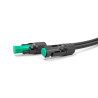Delock DL4 Staubschutz für Stecker und Buchse, Silikon, 2-teilig, grün 10er Set