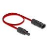 Delock DL4 Solar Flachbandkabel Stecker zu Buchse 60 cm rot