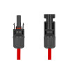 Delock DL4 Solar Flachbandkabel Stecker zu Buchse 60 cm rot