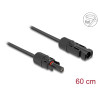 Delock DL4 Solar Flachbandkabel Stecker zu Buchse 60 cm schwarz