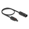 Delock DL4 Solar Flachbandkabel Stecker zu Buchse 60 cm schwarz