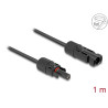 Delock DL4 Solar Flachbandkabel Stecker zu Buchse 1 m schwarz