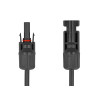 Delock DL4 Solar Flachbandkabel Stecker zu Buchse 1 m schwarz