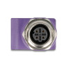 Delock M12 Adapter D-kodiert 4 Pin Buchse zu RJ45 Buchse Cat.5e mit Befestigungsloch gerade violett