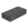Delock Industrie Hub 4 x USB 2.0 Typ-A mit 15 kV ESD Schutz und Hutschienenbefestigung