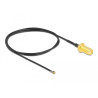 Delock Antennenkabel SMA Buchse zum Einbau zu I-PEX Inc., MHF® 4L LK Stecker 1.37 50 cm Gewindelänge 10 mm