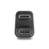 Delock USB-C™ Adapter 180° gewinkelt 40 Gbps PD 3.1 240 W Stecker zu Buchse U-Form 8K 60 Hz Metall