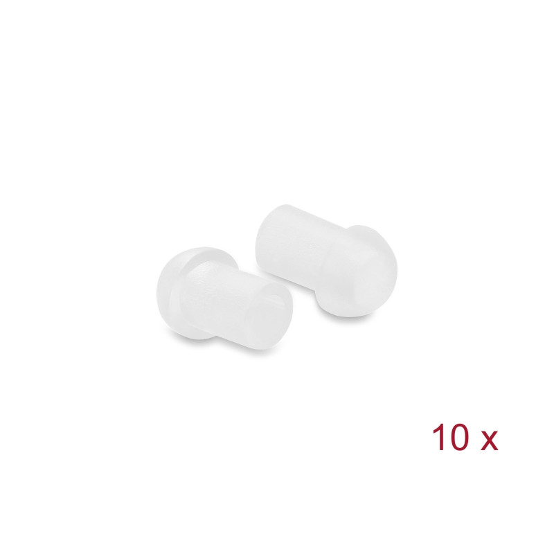 Delock Staubschutz für TOSLINK Stecker Kunststoff 10 Stück transparent