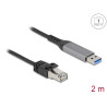 Delock USB LAN Kabel USB Typ-A zu RJ45 Gigabit Ethernet 2 m