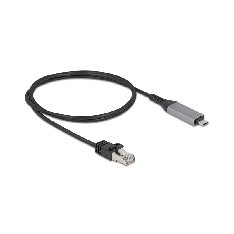Delock USB LAN Kabel USB Type-C™ zu RJ45 Gigabit Ethernet 1 m
