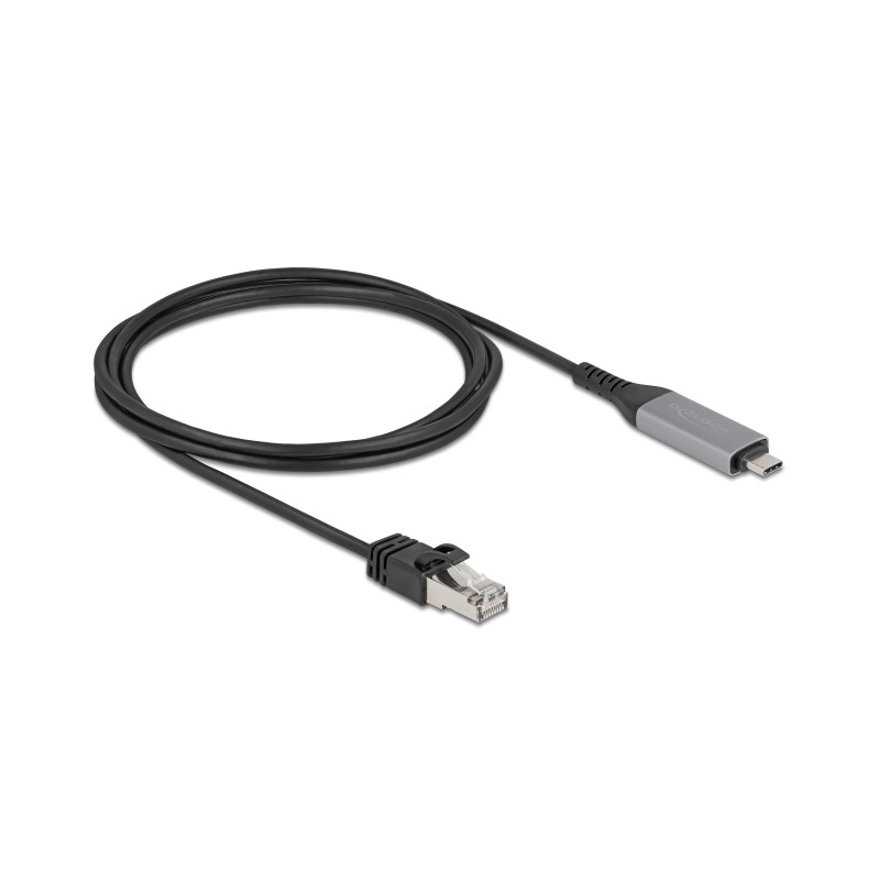 Delock USB LAN Kabel USB Type-C™ zu RJ45 Gigabit Ethernet 2 m