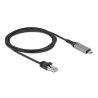 Delock USB LAN Kabel USB Type-C™ zu RJ45 Gigabit Ethernet 2 m
