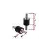 Delock Vibrationsdämpfer M4 x 0,7 mm D 10 x H 10 mm mit 2 x Außengewinde 4 Stück schwarz